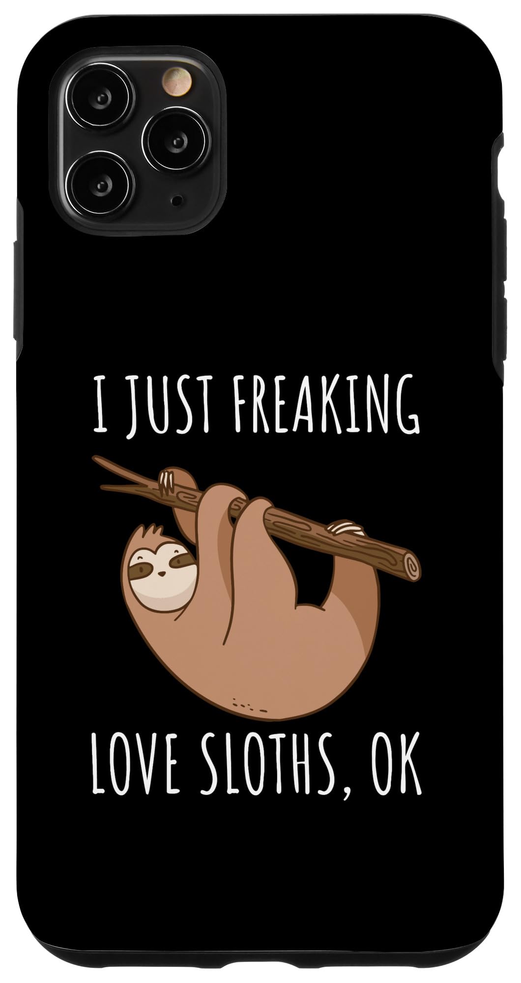 iPhone 11 Pro Max Case - Funny Sloth Design with Premium Protection | Perfect Gift for Animal Lovers & Relaxation Enthusiasts | Durable Slim Fit Cover for Everyday Use