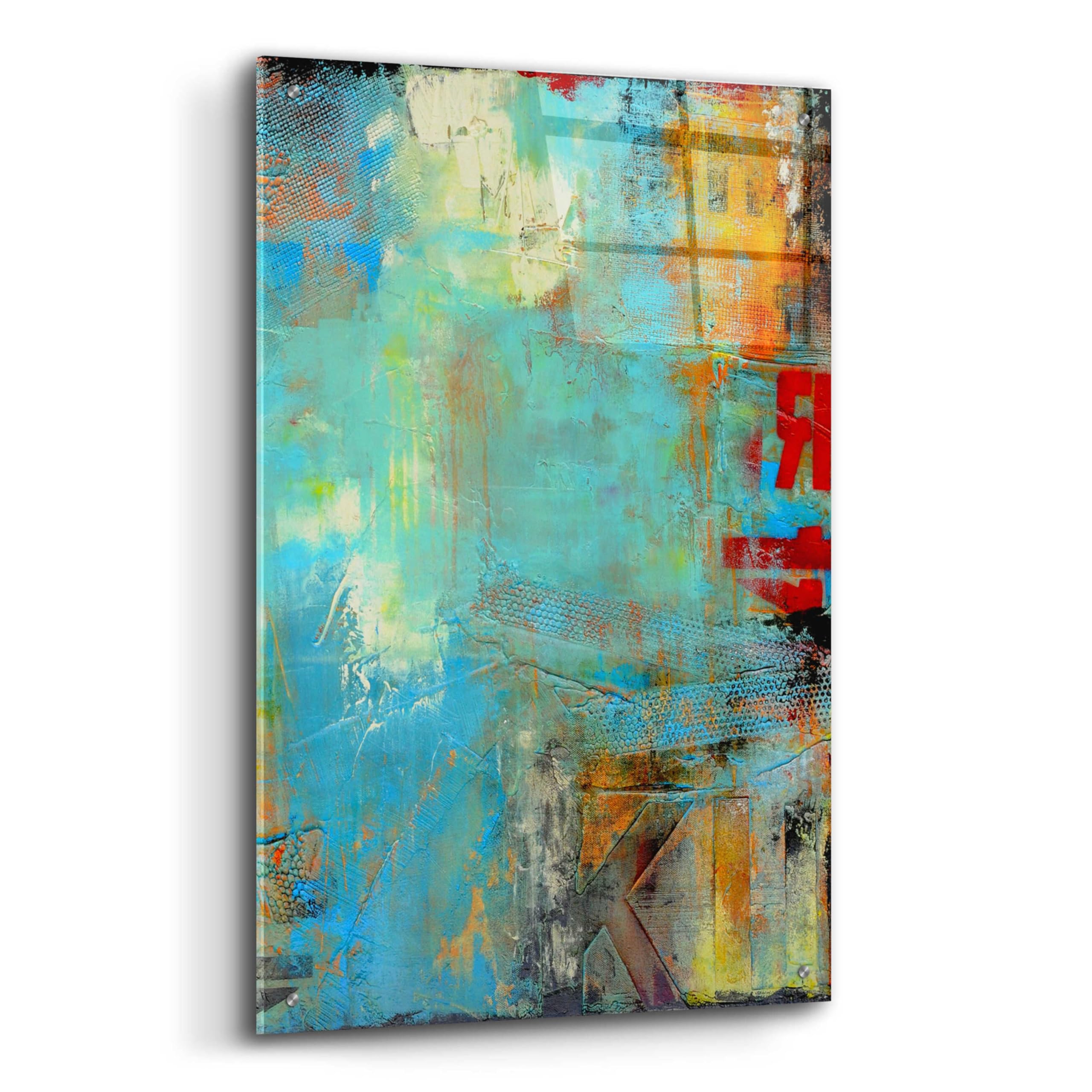Epic Art 'Detour 84 II' by Erin Ashley - Premium Acrylic Glass Wall Art Painting 24x36 Inches - Modern Home Decor for Living Room, Bedroom & Office