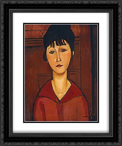 Black Ornate Wood Frame with Double Matting