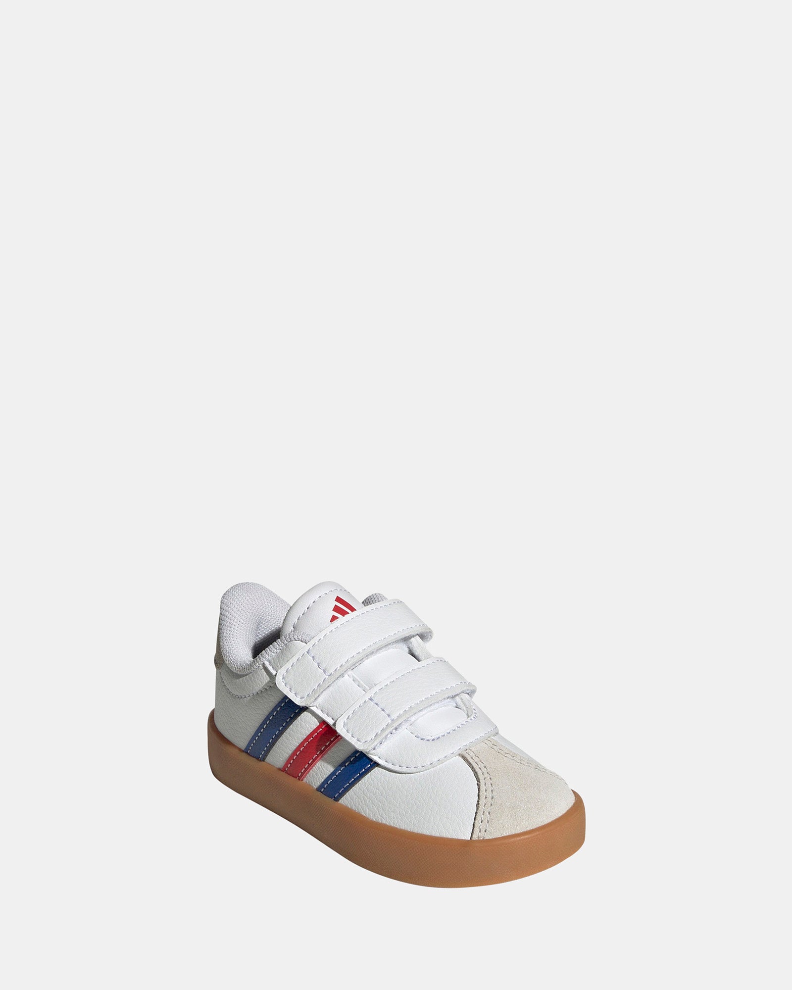 Vl Court 3.0 Self-Fastening Baby Shoes - White, Royal Blue & Scarlet Colors - Perfect for Newborns, Infants & Toddlers - Ideal for Daily Wear, Playtime & Special Occasions