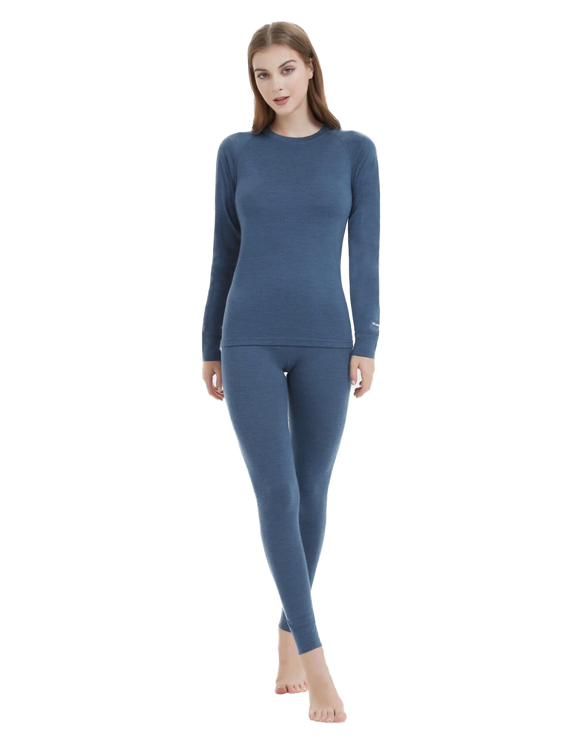 Iguana Women's 100% Merino Wool Base Layer Set - Lightweight Thermal Underwear for Skiing, Hiking & Winter Sports | Moisture-Wicking & Odor-Resistant