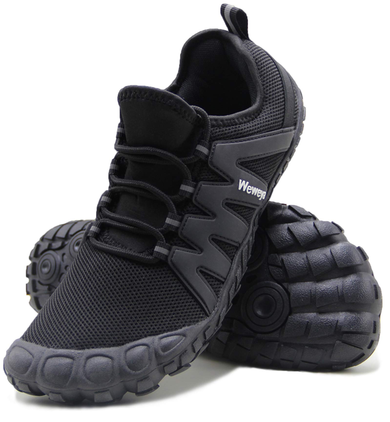 Weweya Barefoot Shoes for Men - Minimalist Running & Cross Training Shoes | Lightweight, Flexible & Breathable for Gym, Trail & Everyday Wear