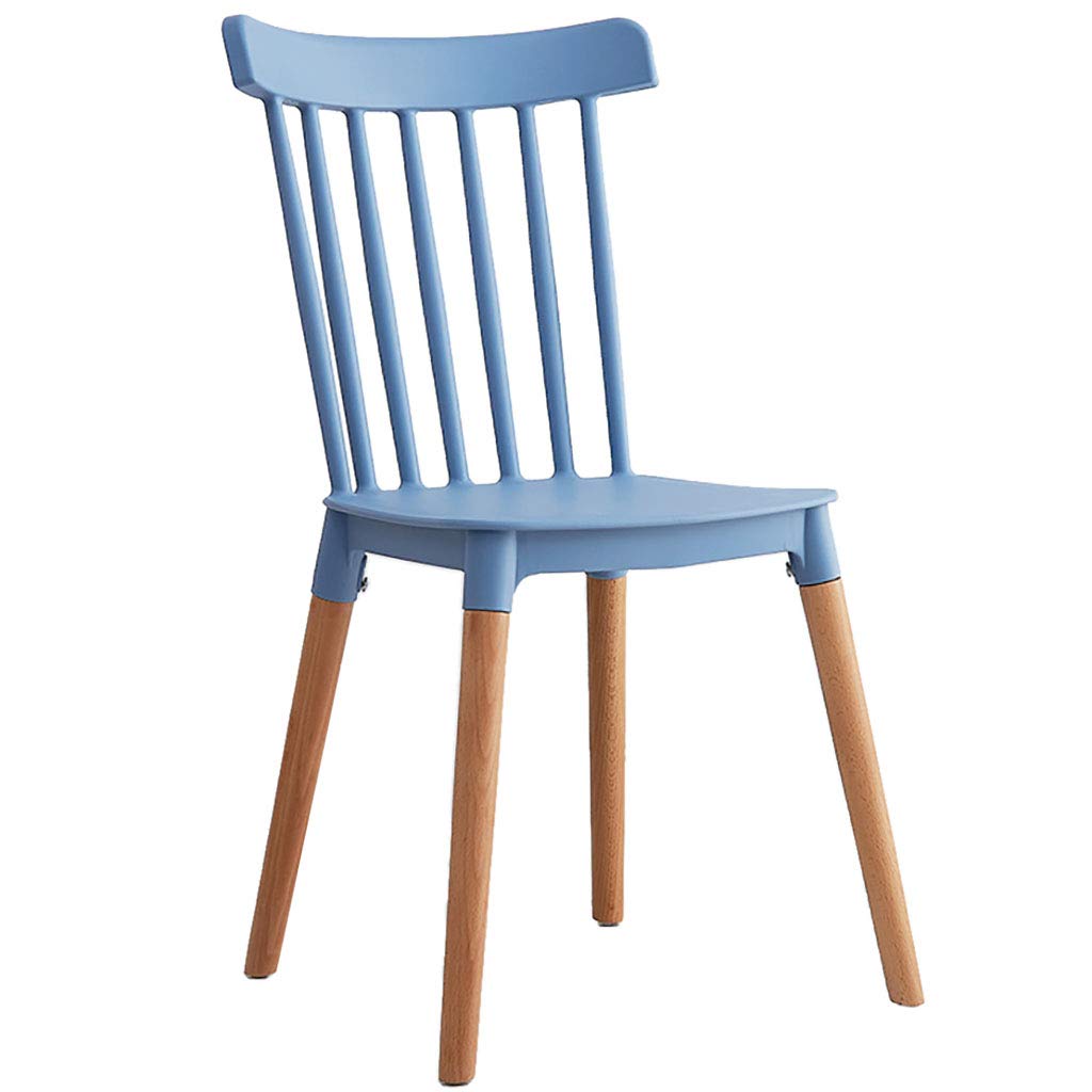 Nordic Windsor Chair - Modern Dining Chair with PP Seat & Oak Legs, Ergonomic Design for Restaurant, Office, Counter or Home Use - Perfect for Kitchen, Dining Room, Cafe and Workspace