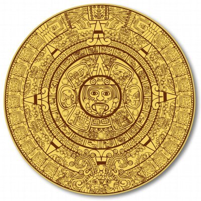 Mayan Calendar Silver Chrome Spinning Double Sided Keychain - Unique Cultural Keyring for Keys, Backpacks & Gifts | Perfect for History Lovers & Travel Accessories