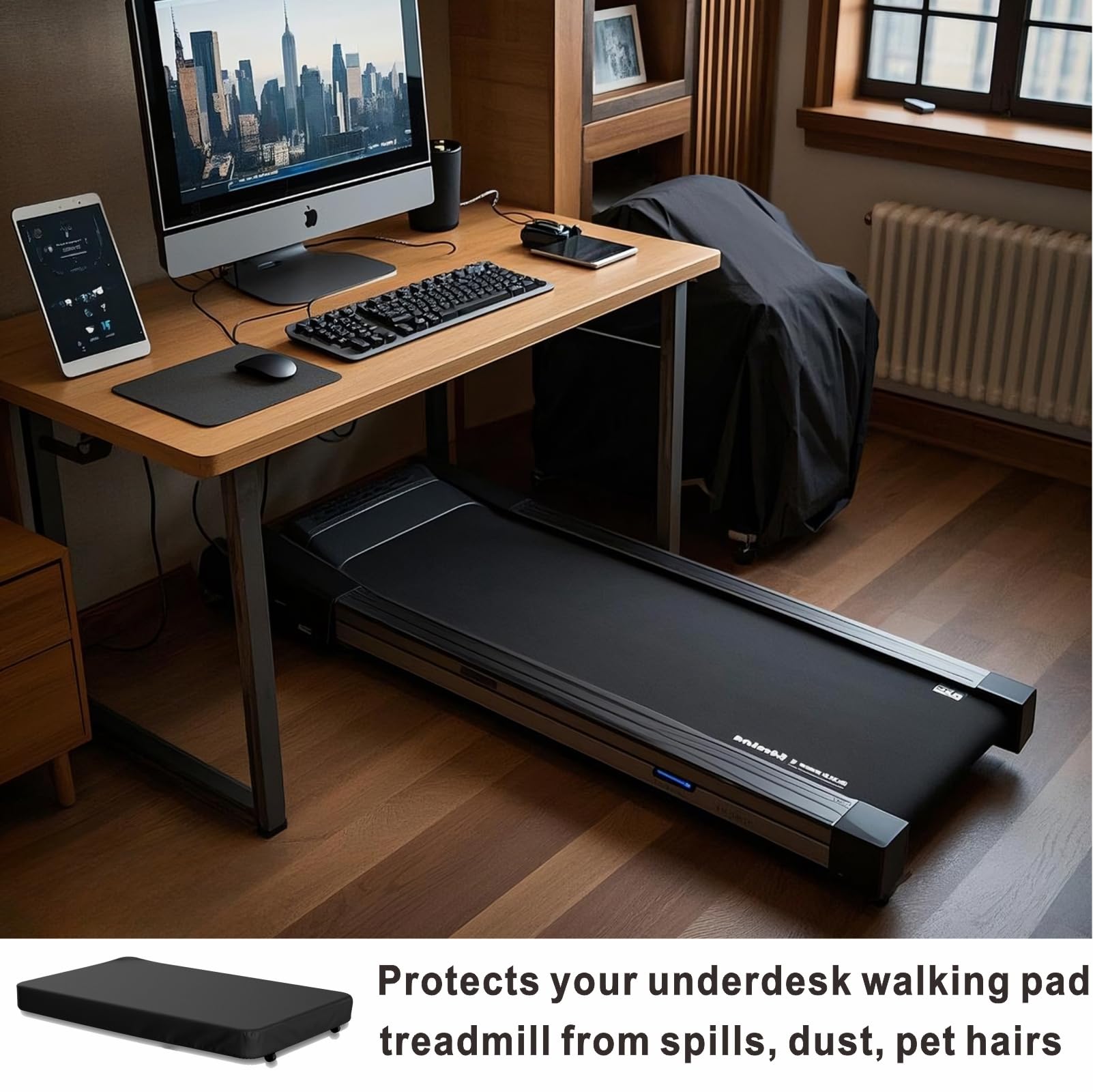 Waterproof & Dustproof Walking Pad Cover for Home & Office - Fits 48-56 Inch Under Desk Treadmills, Portable Folding Treadmill & Smart Walking Machine - Perfect for Home Gym, Office Workstation & Compact Exercise Spaces