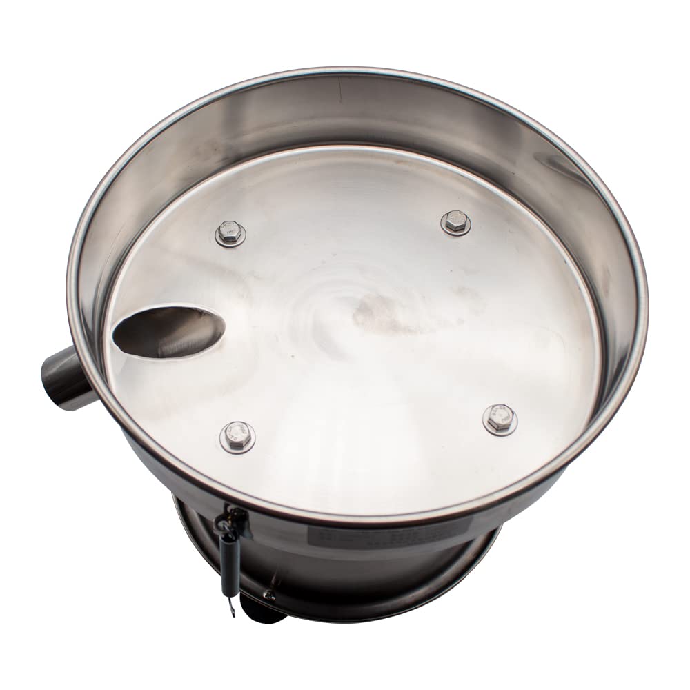 Stainless Steel Electric Vibrating Screen Machine - 170 Mesh Fine Powder Sifter for Food, Chemical & Pharmaceutical Industry | Compact Powder Sieving Equipment for Labs & Commercial Use