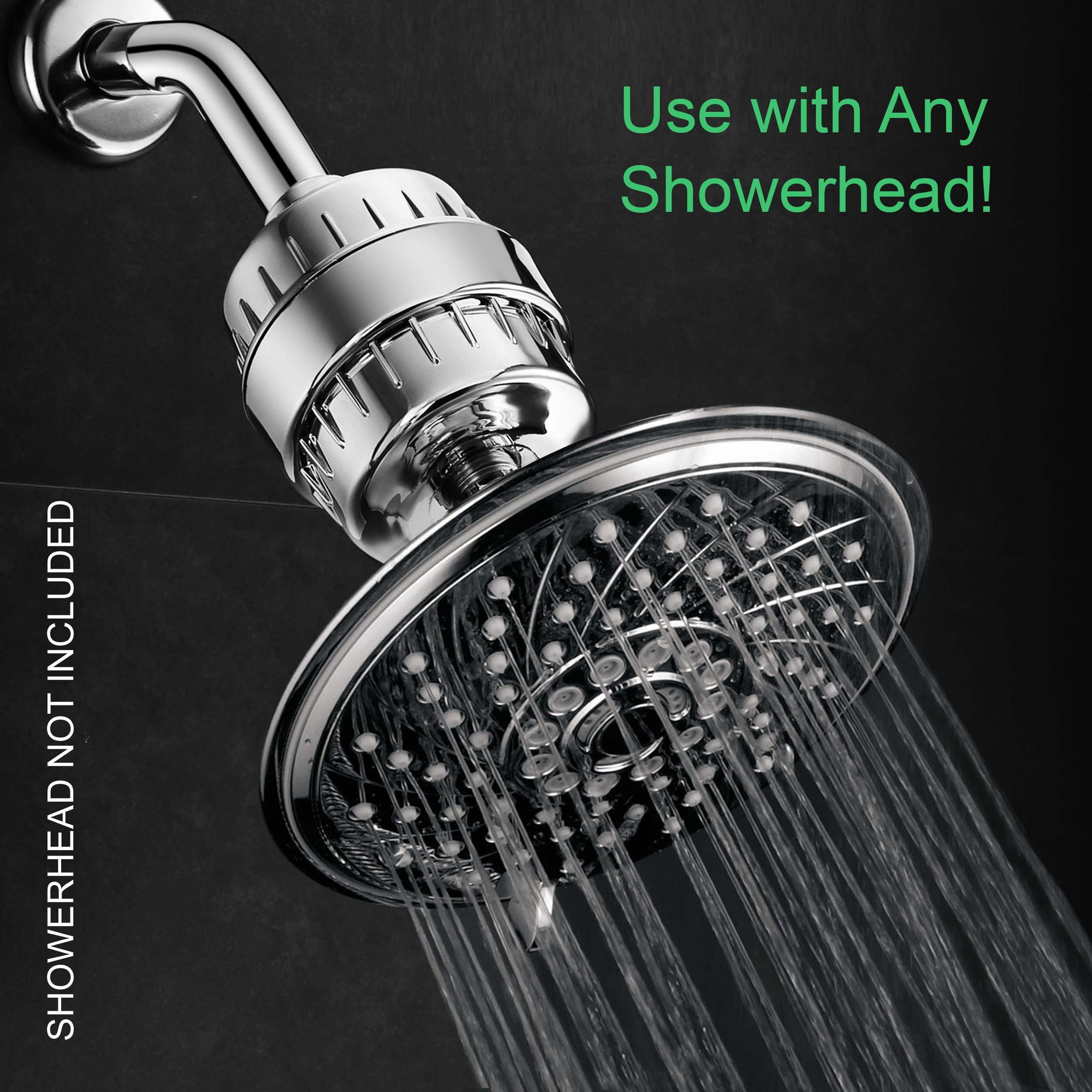 Premium High Pressure Shower Filter for Hard Water - 6-Setting Handheld Showerhead with Multi-Blend Filtration - Compatible with Hotel Spa Models 1126 & 1130 - Perfect for Home Spa, Hotel Bathroom & Water-Sensitive Skin Care