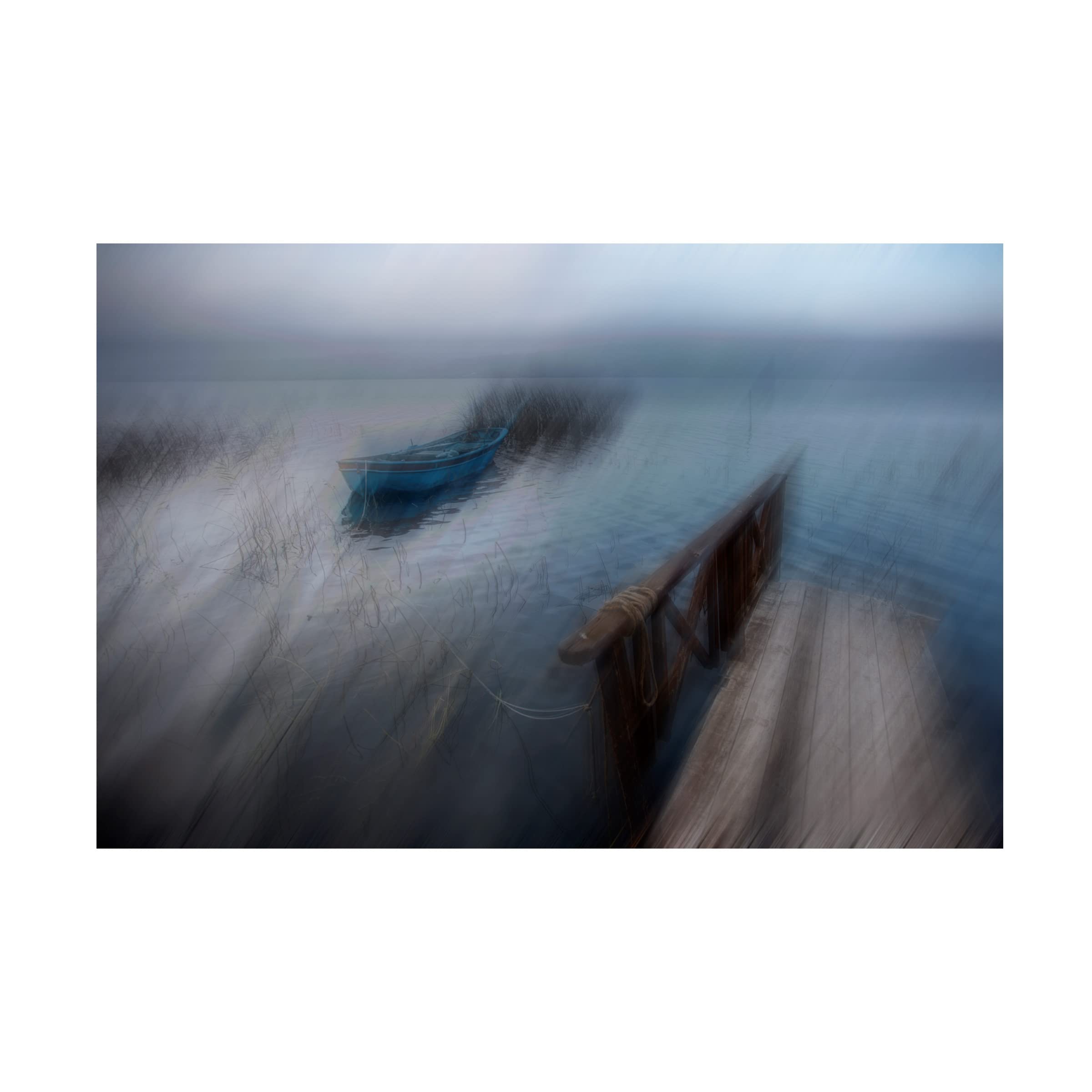 Trademark Fine Art 'Lake' Canvas Wall Art by Sirin Akturk - Stunning Landscape Painting for Living Room, Bedroom & Office Decor