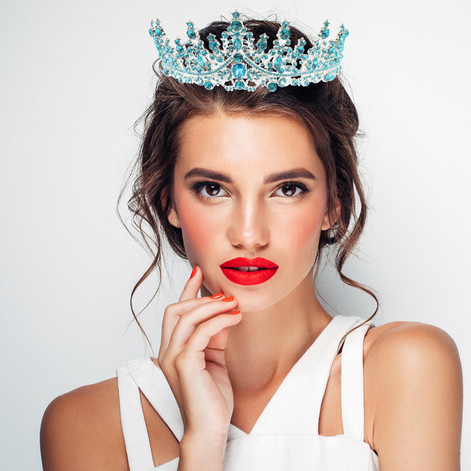 Sparkling Rhinestone Headbands for Women - Elegant Party Hair Accessories Set with Alloy Crown Decor, Perfect for Birthdays, Weddings & Special Events