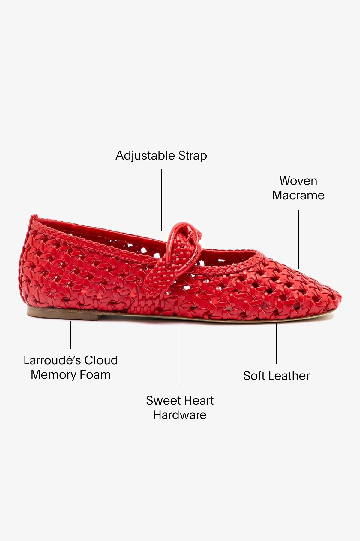 Verona New Macrame Handbag in Scarlet Leather - Stylish Crossbody Purse for Women, Perfect for Work, Travel & Everyday Use