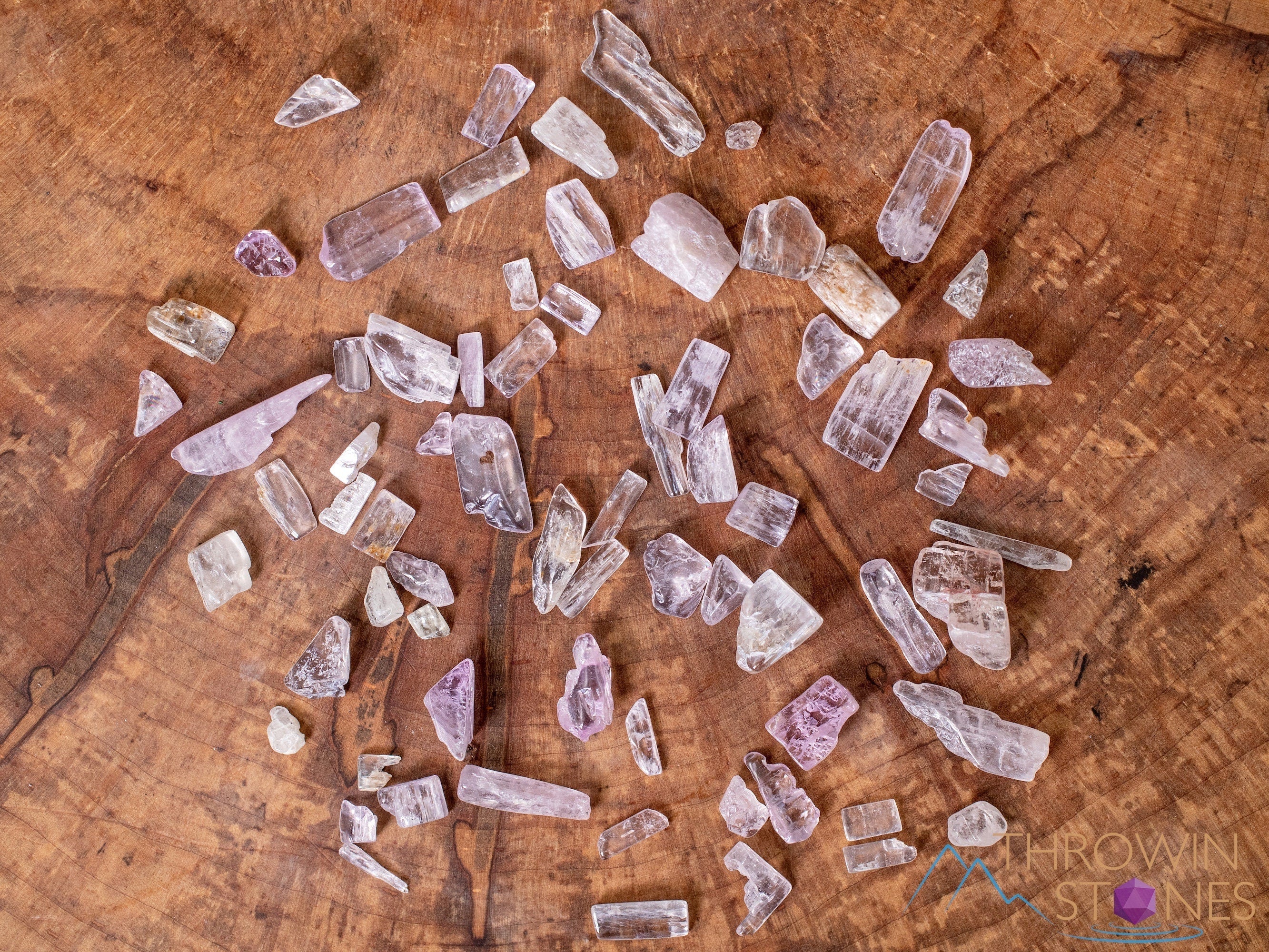 Natural Pink Kunzite Crystal Chips - Small Tumbled Gemstones for Jewelry Making, Healing Crystals, DIY Crafts - Perfect for Necklaces, Bracelets, and Spiritual Healing (E1880)