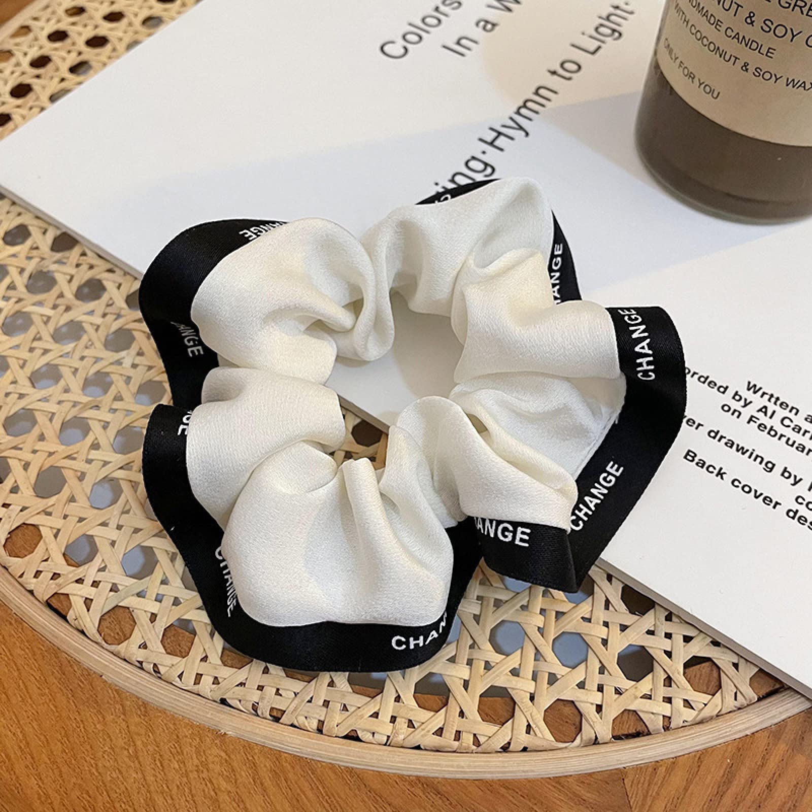 Luxury Satin Hair Scrunchies 3 Pack - Large Soft Hair Ties for Women, Gentle Hair Bands for Ponytails & Buns (Perfect for Work, Gym & Everyday Use)