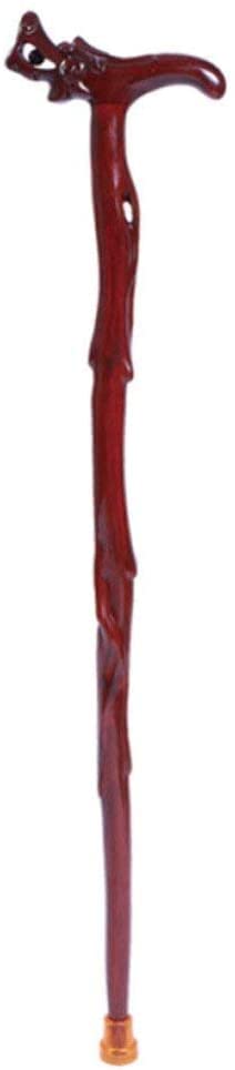 Premium Rosewood Walking Cane - Handcrafted Wooden Walking Stick for Seniors & Adults - Durable Elderly Support Cane with Ergonomic Handle - Ideal for Daily Mobility, Hiking, Recovery & Fashion Accessory (Color: A)