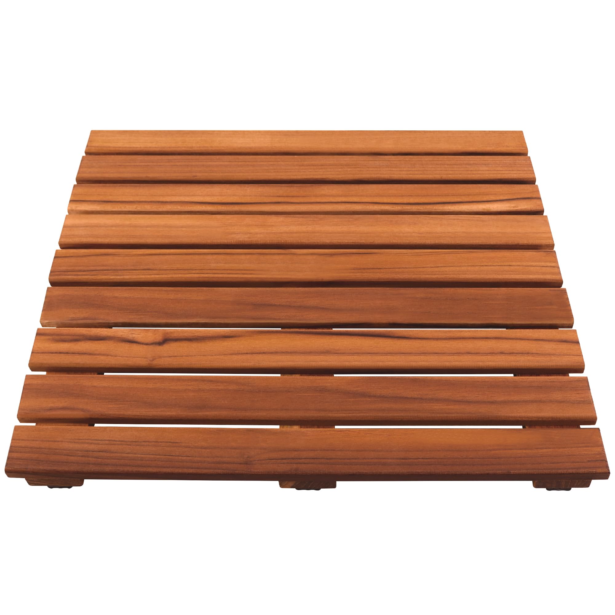 Premium Teak Shower Mat - Non-Slip Bath Mat for Bathtub & Spa - 20