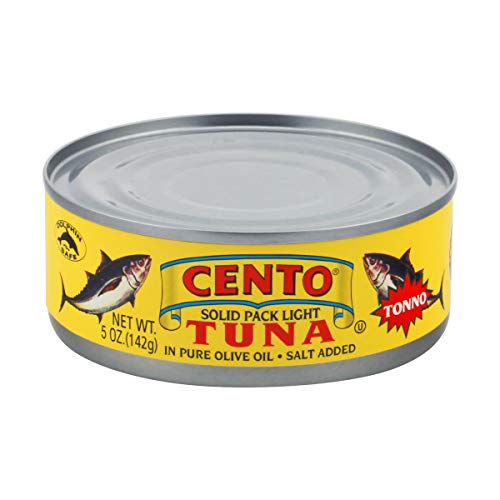 Cento Premium Olive Oil Tuna, 5 oz (Pack of 6) - Wild Caught, High Protein, Keto & Paleo Friendly - Perfect for Salads, Sandwiches & Pasta Dishes