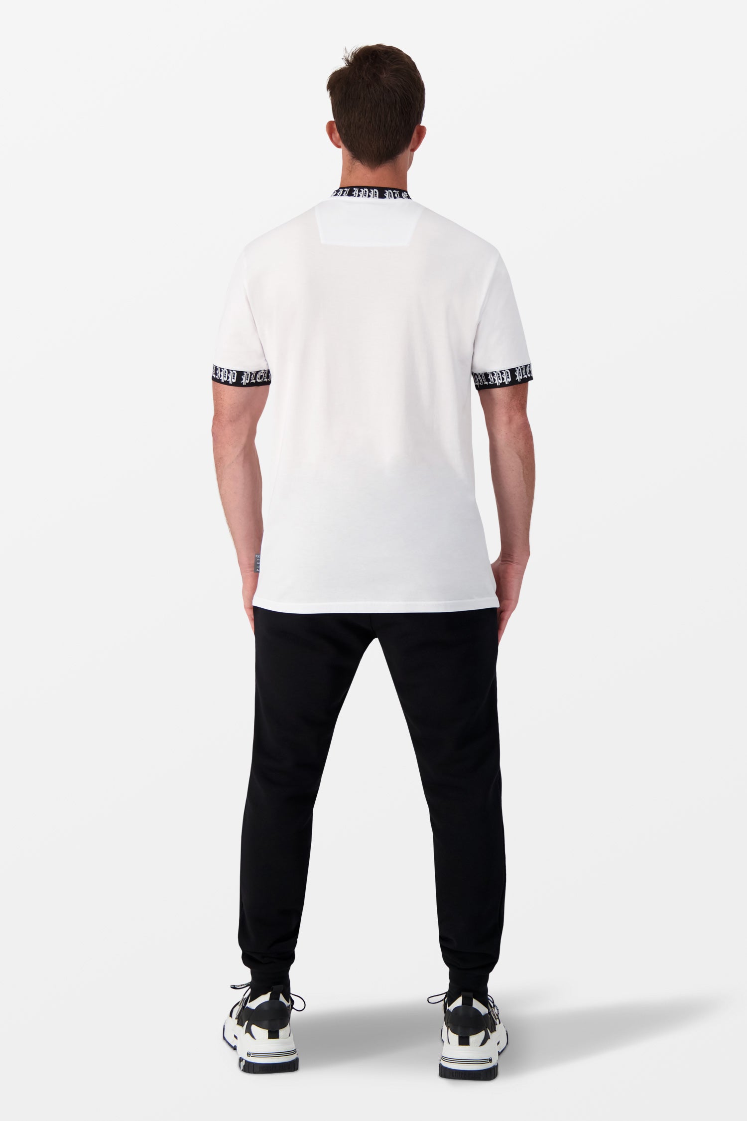 Philipp Plein White Round Neck Short Sleeve T-Shirt for Men - Casual Summer Fashion Tee - Perfect for Streetwear, Outings & Everyday Wear