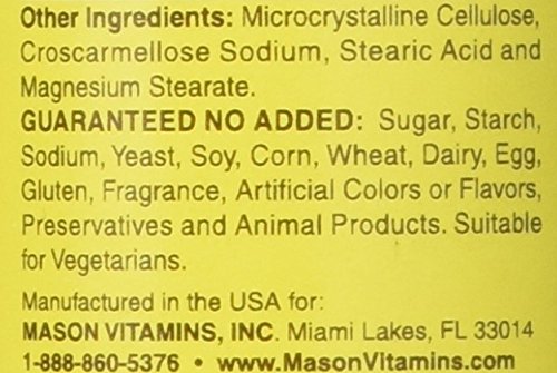 Mason Vitamins Chromium Picolinate 500mcg Supplement Tablets - 60 Count for Blood Sugar Support & Weight Management | Dietary Supplement for Men & Women