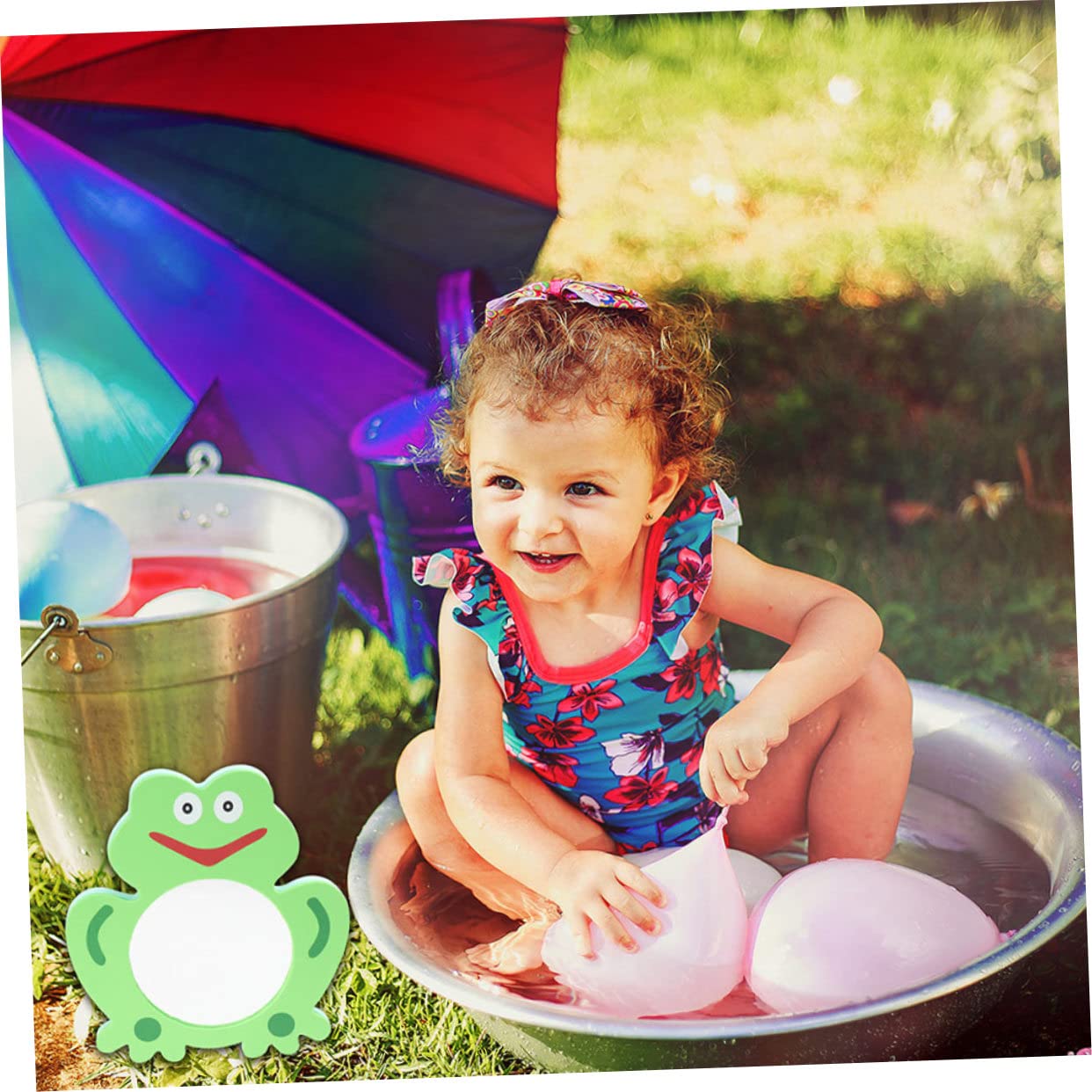HEMOTON 8-Piece EVA Cartoon Mirror Bath Toys Set - Fun & Safe Bathtime Mirrors for Kids - Perfect for Baby Bath Time, Sensory Play & Toddler Learning Activities