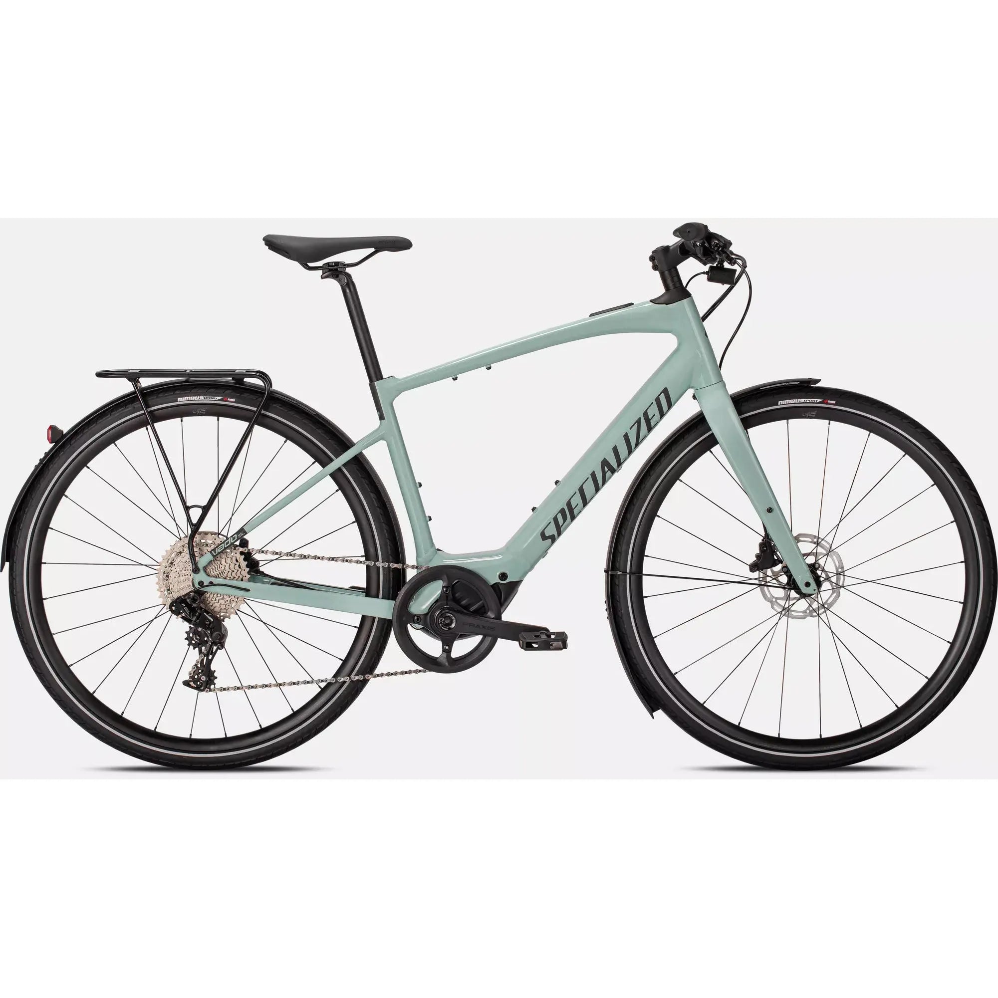 Specialized Turbo Vado SL 4.0 EQ Electric Bike - Lightweight Commuter E-Bike, White Sage/Black Reflective, Perfect for Urban Riding & Daily Commutes