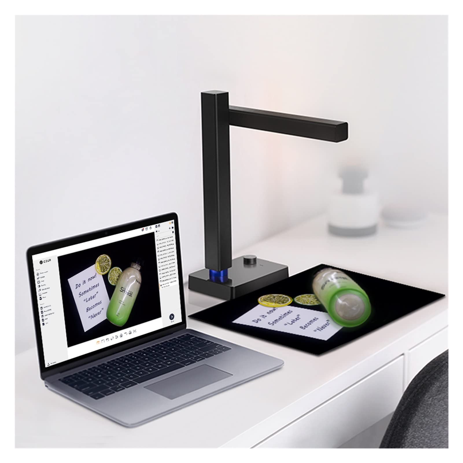 Shine 500 Pro Book Scanner & Document Camera - A4 Size for Teaching, Learning & Invoice Scanning with OCR | Portable Scanner for Books, Receipts & Office Documents | Perfect for Classrooms, Libraries & Home Offices