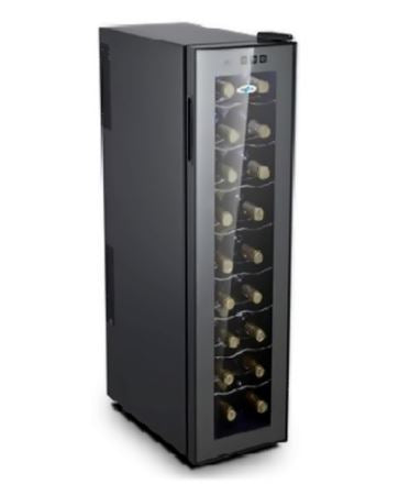 Farfalla FWC 18TBK 18 Bottle Tall Wine Cooler - Dual Zone Temperature Control, Freestanding Wine Refrigerator for Home & Kitchen - Perfect for Wine Storage, Entertaining & Dining Rooms