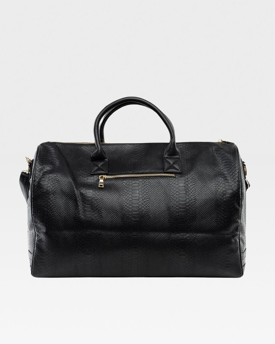 Apollo 1 Waterproof Duffle Bag - Large Travel Gym Bag with Shoe Compartment & USB Charging Port - Perfect for Workouts, Travel & Weekend Getaways (Black)