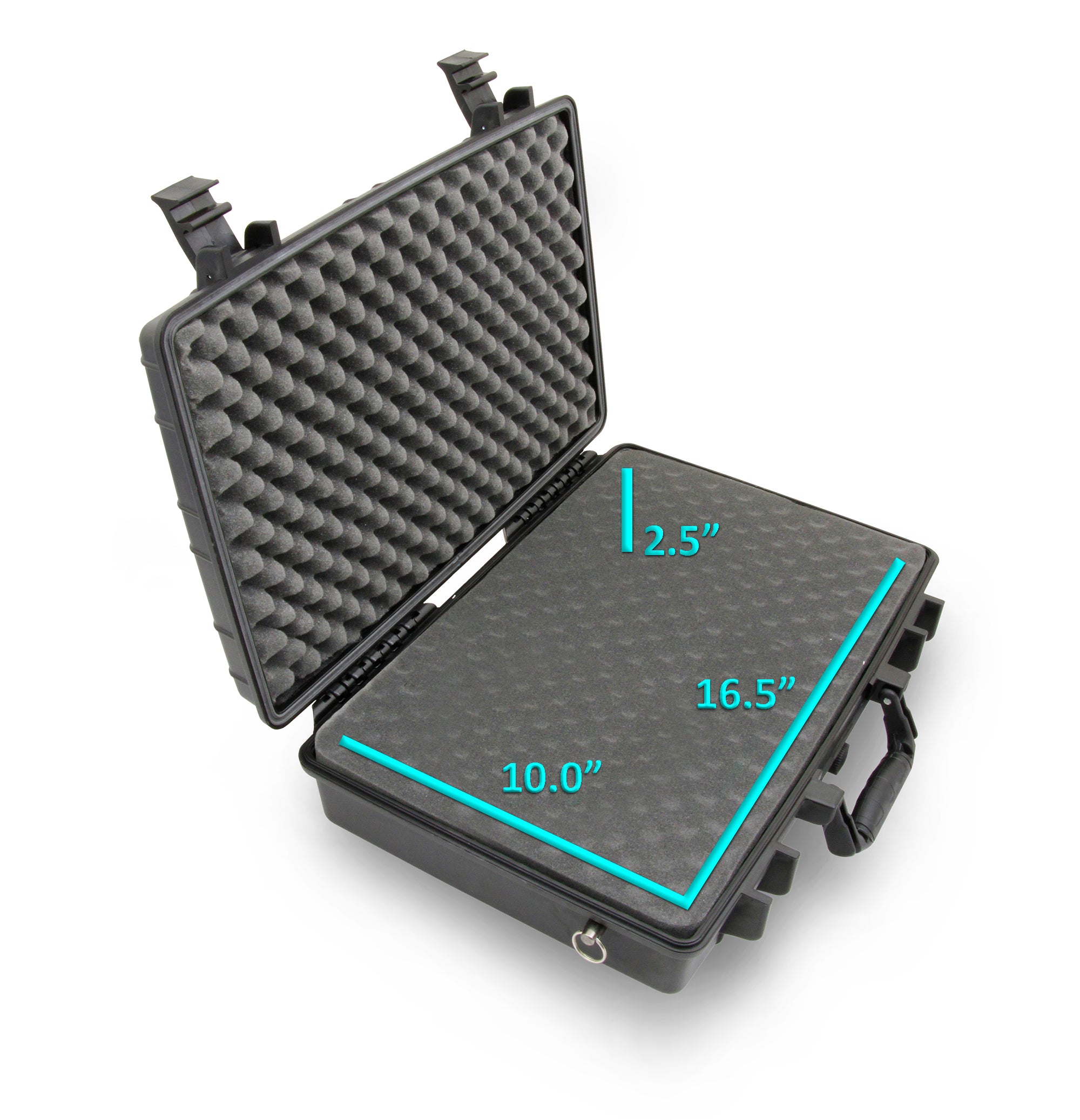 CASEMATIX 19 Waterproof Hard Travel Case with Customizable Foam - Fits Accessories up to 17 x 10.5 x 3 Inches - Perfect for Camera Gear, Tools & Electronics Protection During Travel & Outdoor Adventures