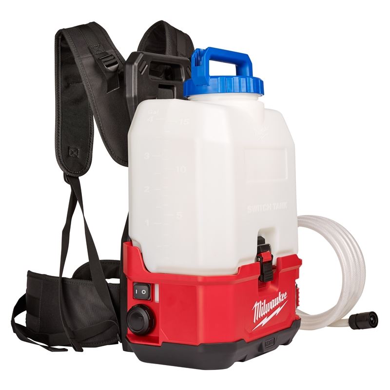 M18 18V Lithium-Ion Cordless Switch Tank 4 Gallon Backpack Water Supply Kit - Ideal for Outdoor Cleaning, Car Washing, and Garden Irrigation