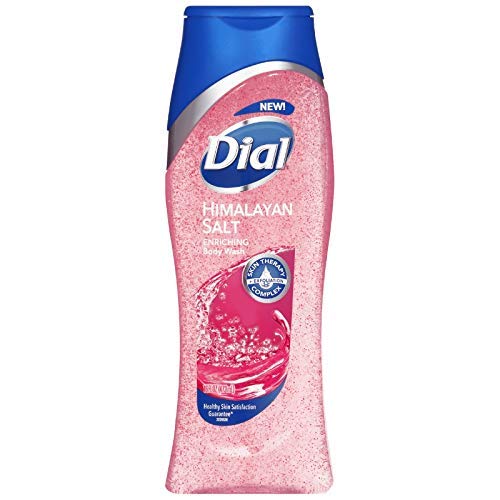 Dial Enriching Body Wash with Himalayan Salt - 16 oz (Pack of 4) | Moisturizing & Exfoliating Shower Gel for Dry Skin - Perfect for Daily Use, Spa Days & Gift Sets