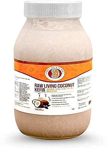Organic Raw Living Coconut Milk Kefir Probiotic Drink - This Chick Is Raw Brand (6-Pack Half Case) | Dairy-Free Gut Health Beverage for Smoothies, Breakfast & Wellness Routines