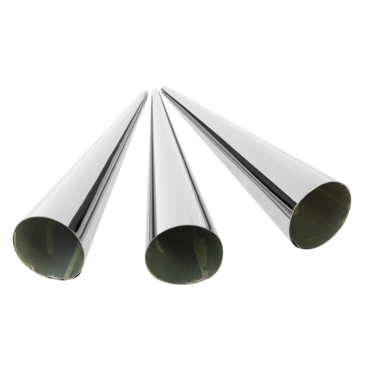 DECHOUS Stainless Steel Bread Cone Molds - Large Size Reusable Baking Pastry Shell Molds for Professional & Home Bakers | Perfect for Croissants, Eclairs, Cannoli & Dessert Presentation