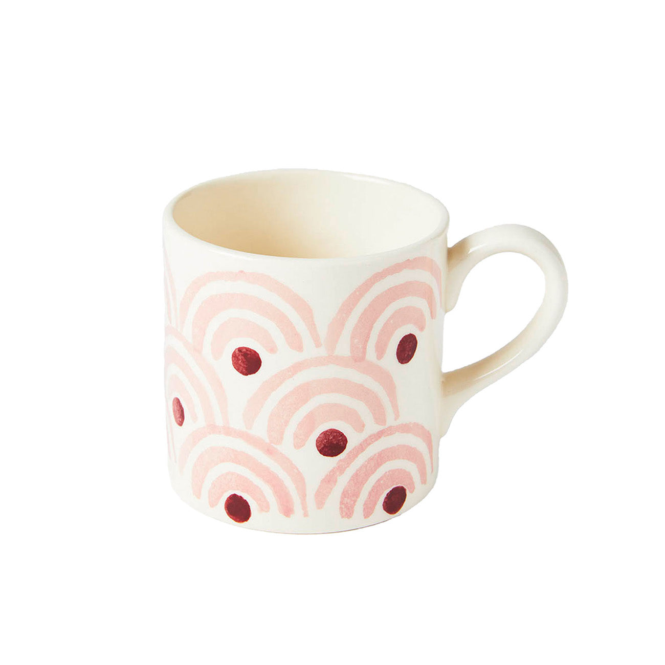 Rainbow Pink Ceramic Coffee Mug - 15oz Insulated Travel Tumbler with Lid, Perfect for Hot & Cold Drinks - Great for Office, Home, or Gift Giving