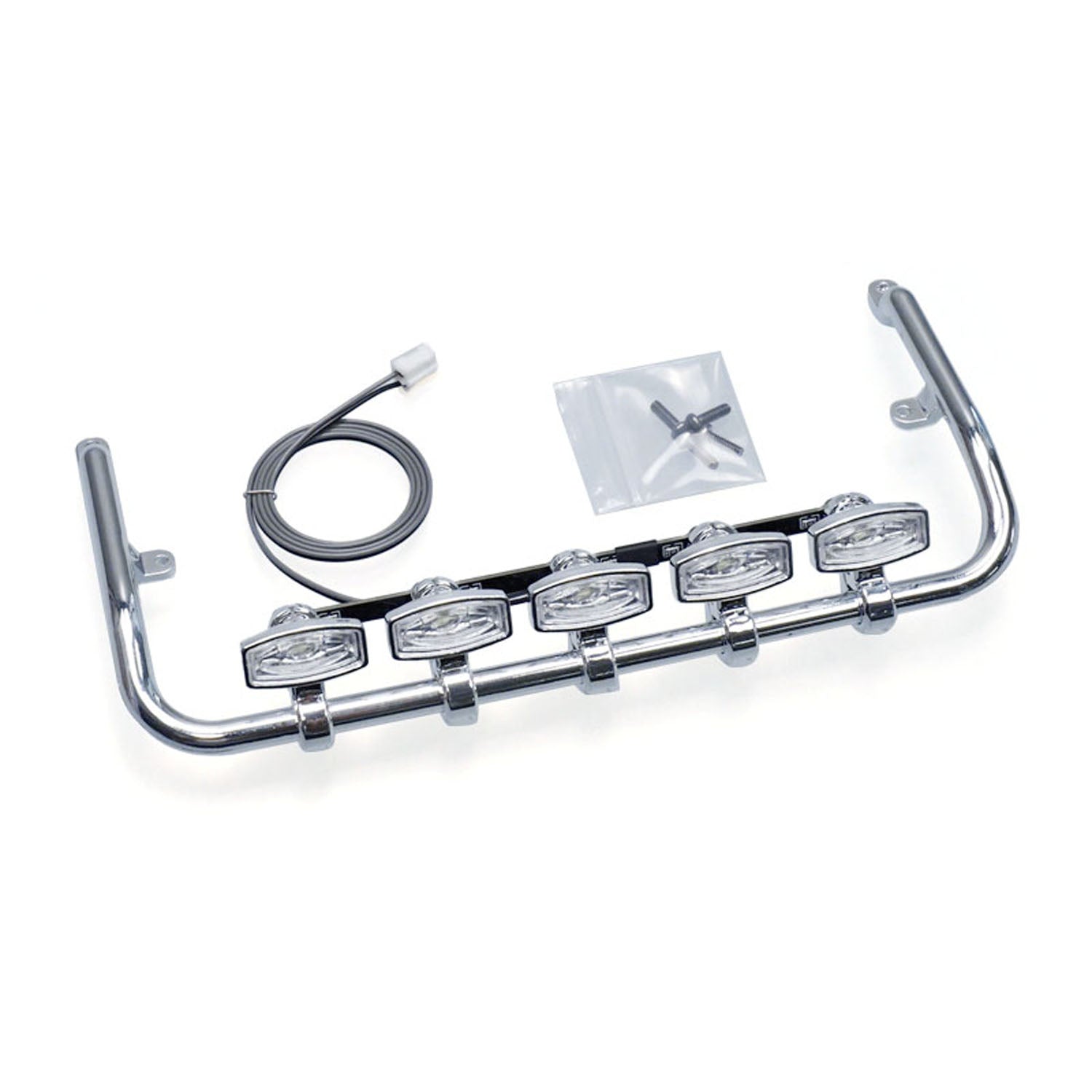 5V Plastic Front Roof Spotlight for 1/14 DIY Tamiya Remote Control Tractor Truck 770S 56368 56371 56376 RC Lorry Model Vehicle - Perfect for Nighttime RC Truck Racing and Off-Road Adventures