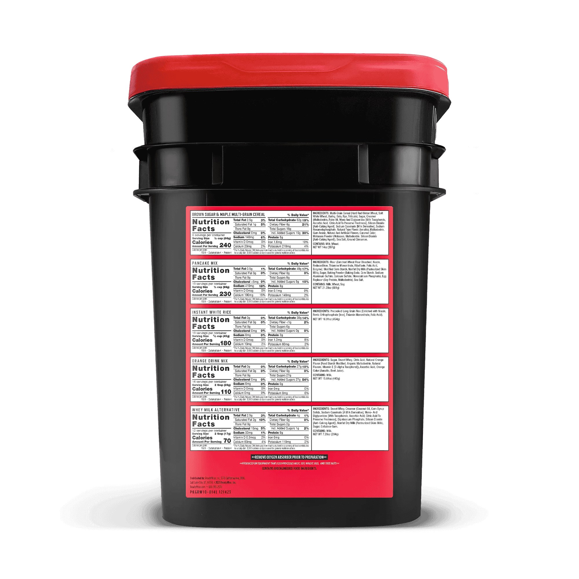 2 Week Emergency Food Supply Kit - 60 Servings of Non-Perishable Survival Food for Camping, Hurricanes & Power Outages