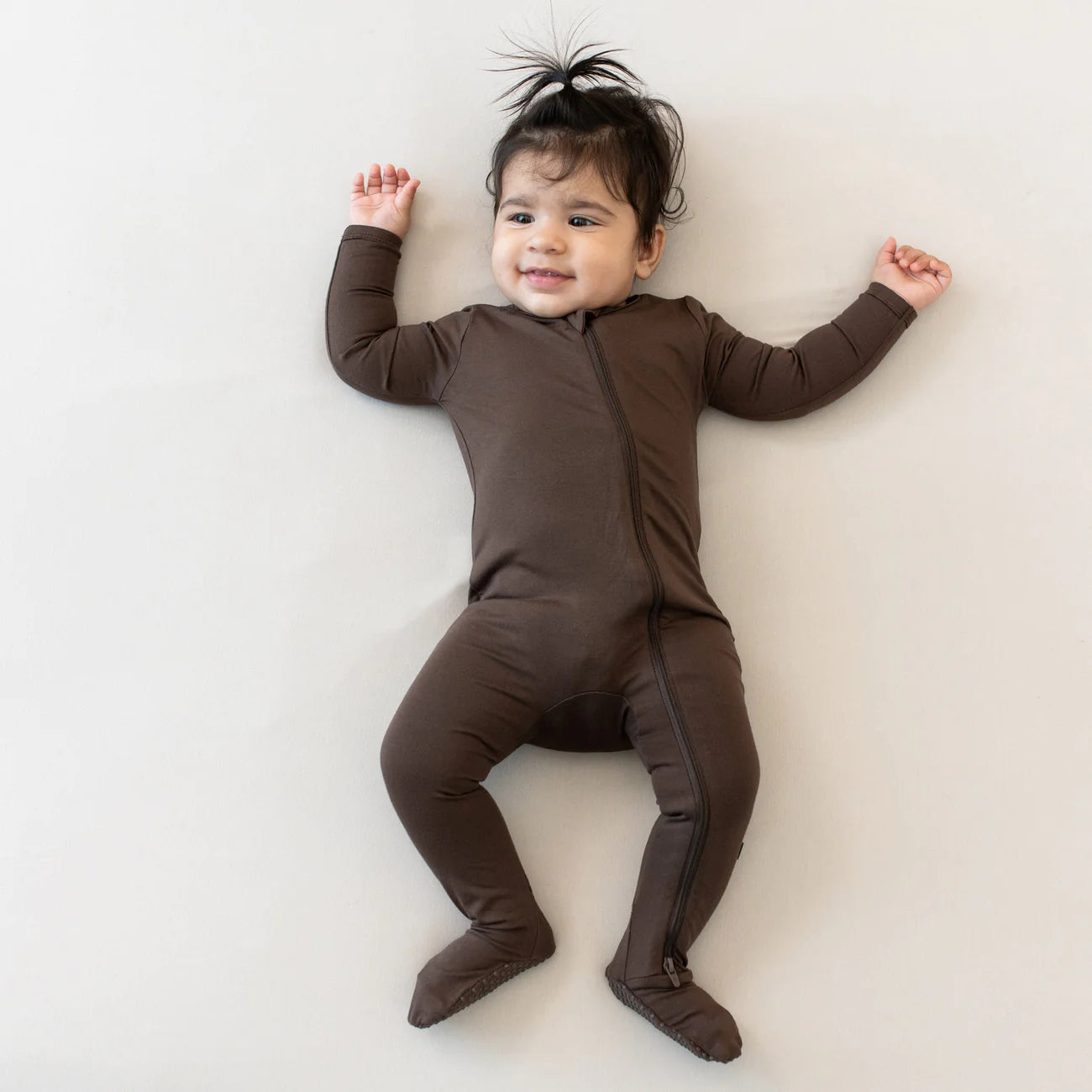 Zippered Footie Pajamas for Adults - Soft & Cozy Espresso Brown Sleepwear - Perfect for Winter Nights & Lounging at Home