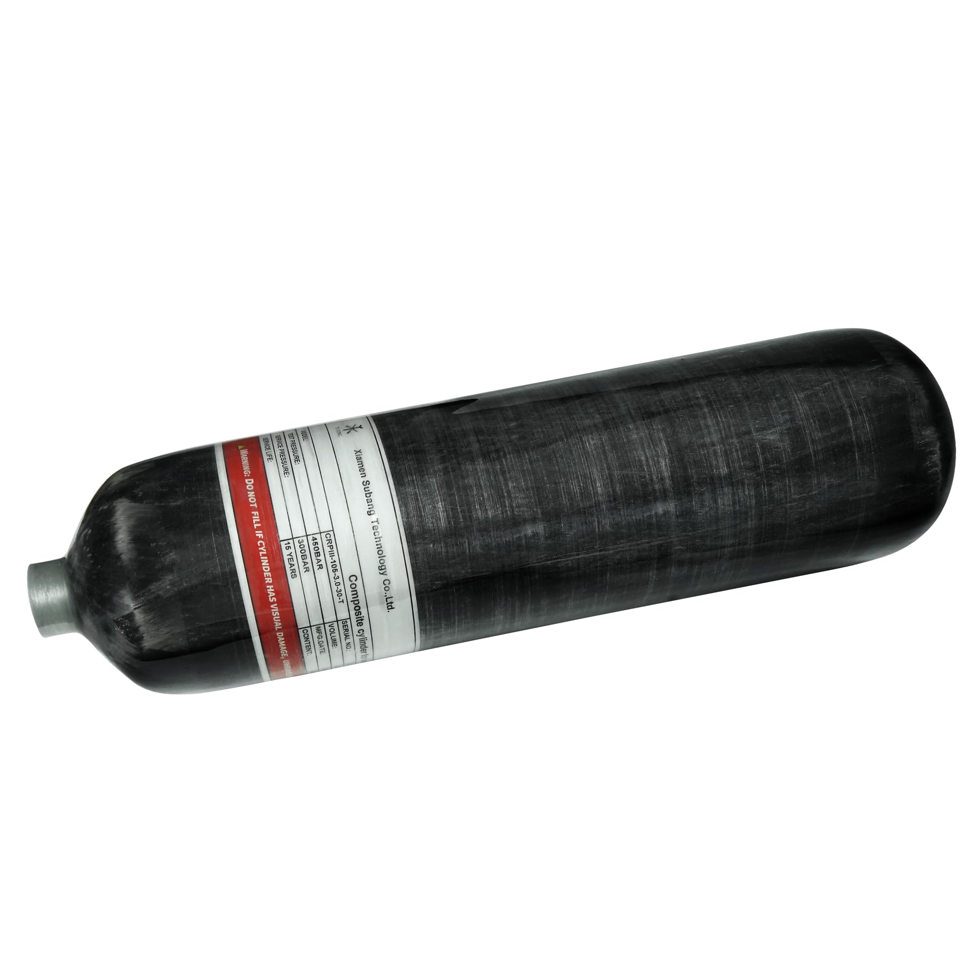 **TUXING 4500Psi Carbon Fiber Scuba Diving Tank – 3L 183Cu High Pressure Air Cylinder for PCP Air Rifles, Deep Diving, Snorkeling & Water Sports | Lightweight & Durable for Outdoor Adventures**