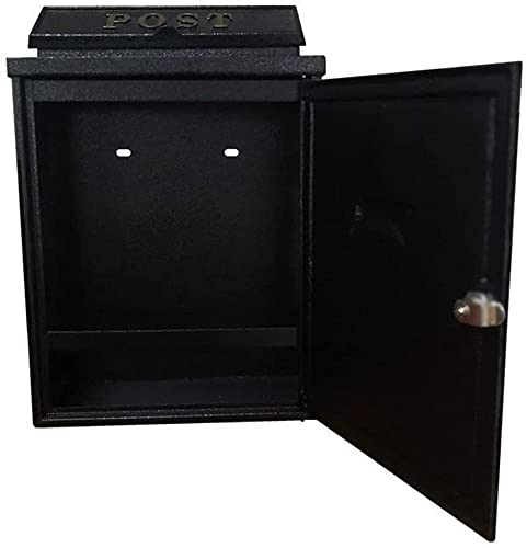 Lockable Outdoor Mailbox - Galvanized Metal, Waterproof & Rust Resistant Letter Box for House & Office - Modern Large Capacity Design - Perfect for Porch, Garden & Driveway Installation
