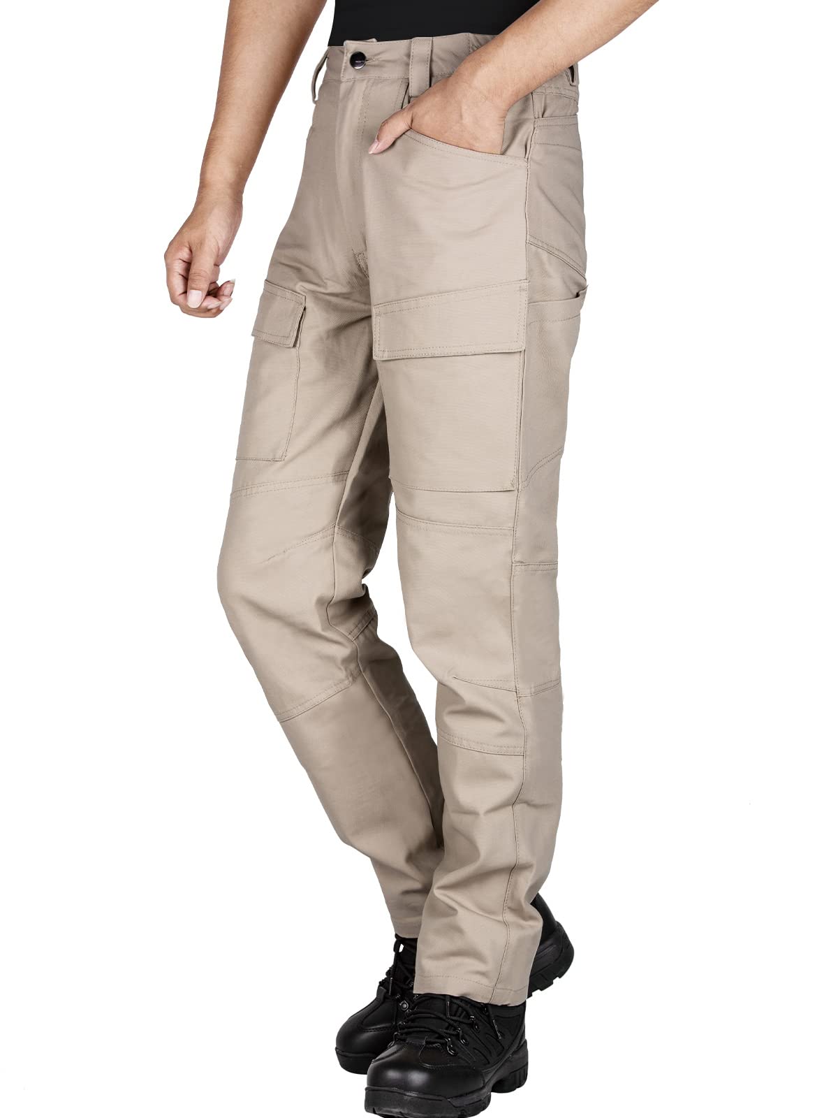 FREEKITE Men's Tactical Waterproof Pants - Ripstop Cargo Pants with Multiple Pockets - Relaxed Fit Outdoor Hiking & Work Pants for Camping, Hunting, and Construction - Durable & Comfortable Tactical Wear
