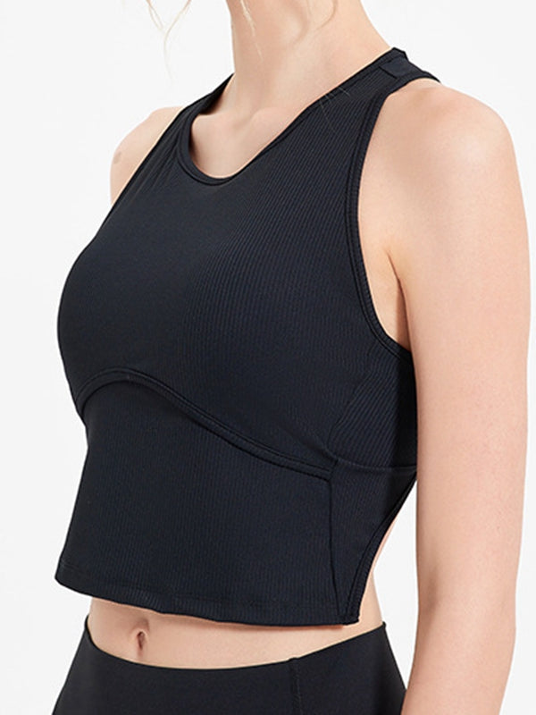 ZASUWA Women's Sexy U Neck Backless Metal Tank Top - Perfect for Night Out, Clubwear, and Summer Fashion