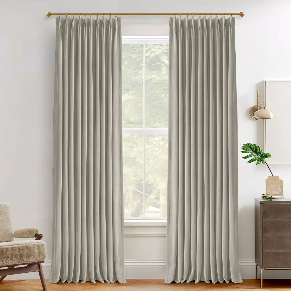 Luxury Forest Green Velvet Blackout Curtains - Heavyweight Thermal Insulated Drapes with Luster Finish for Bedroom & Living Room