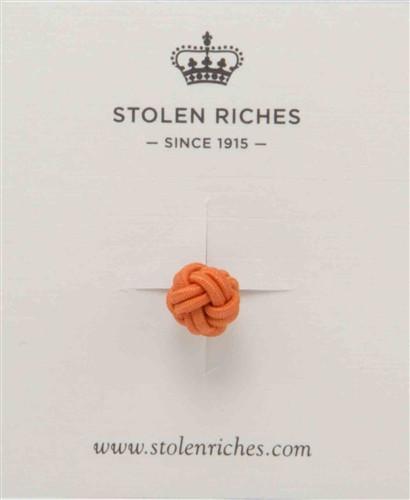 Premium Crown Lapel Pin - Elegant Dickie Blue & Tiqui Orange Design - Perfect for Suits, Blazers, and Formal Events