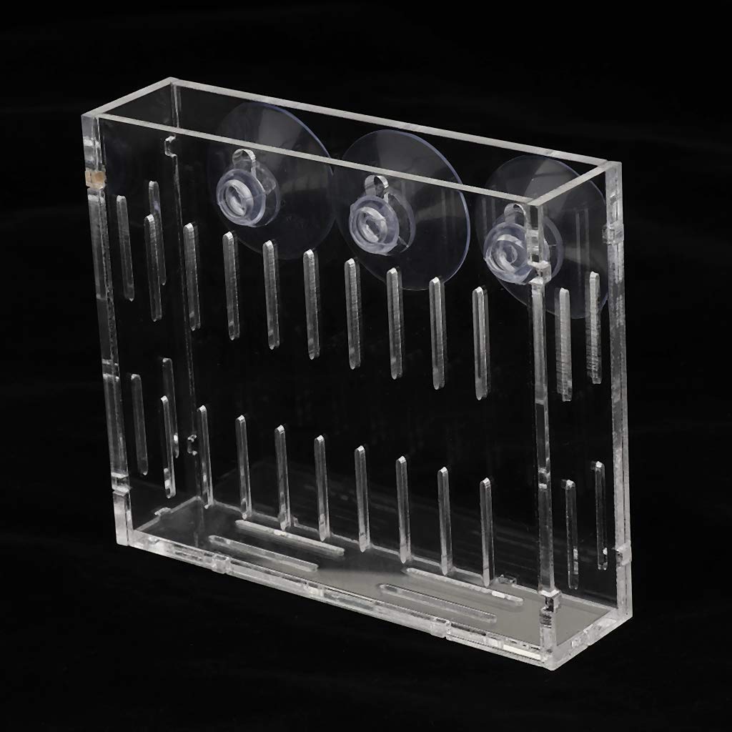 Clear Acrylic Aquatic Plant Cup Holder for Aquarium Fish Tank - Perfect for Live Plants, Moss, and Grass - Ideal for Aquascaping and Fish Tank Decor