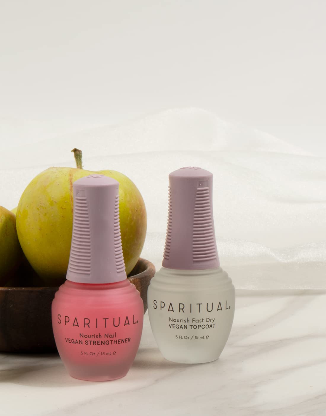 SPARITUAL Vegan Nail Strengthener Treatment - 0.5 fl oz Nourishing Formula for Dry, Damaged Nails | Cruelty-Free Nail Care Solution | Perfect for At-Home Manicures & Nail Recovery