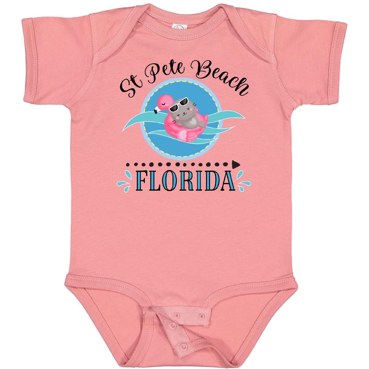 Inktastic St Pete Beach Florida Vacation Gift Baby Bodysuit - Cute Infant Onesie for Beach Trips, Family Vacations & Florida Souvenirs