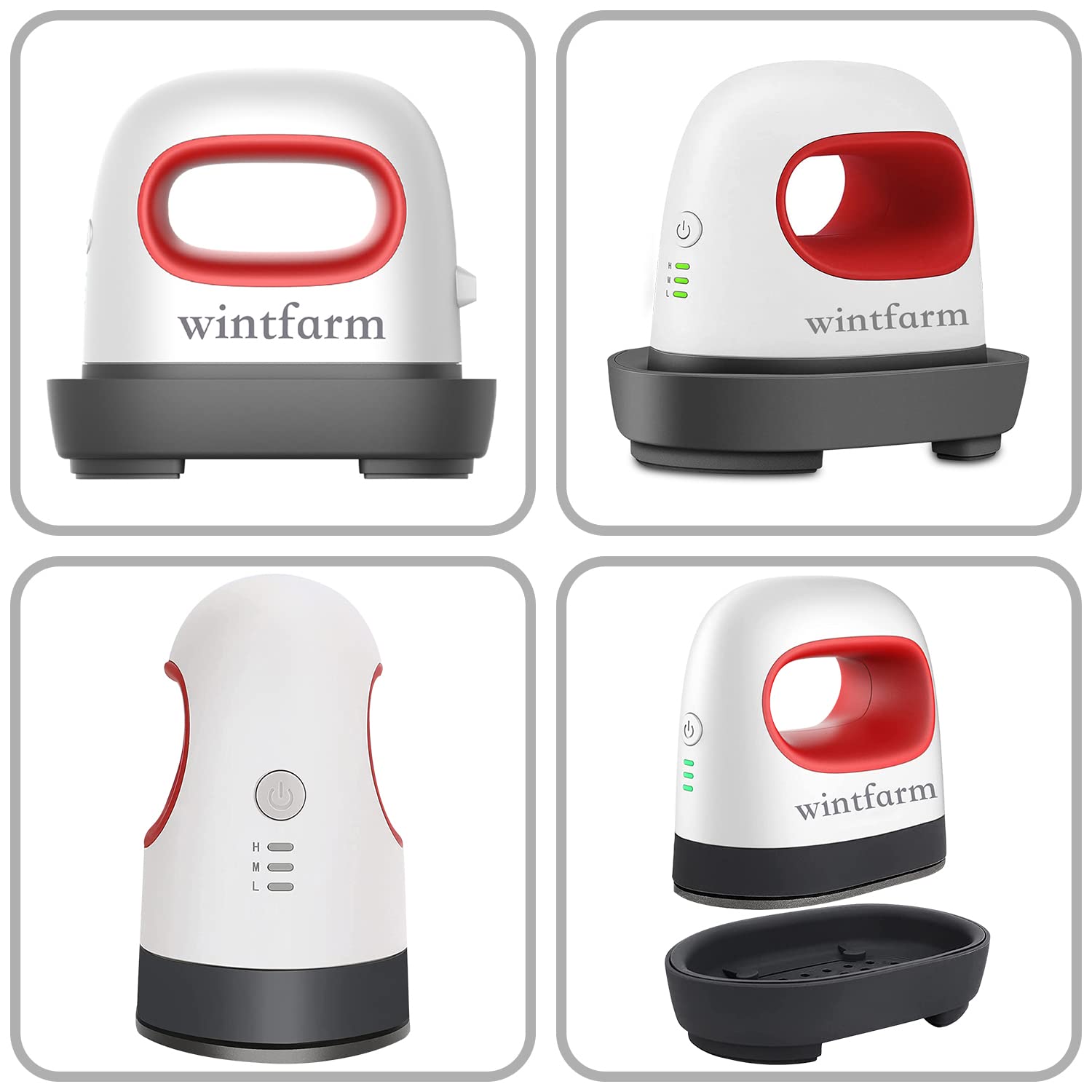 Wintfarm Mini Heat Press Machine for HTV Vinyl, T-Shirts, Shoes, Hats & Pillow Crafts - Portable & Easy-to-Use Small Heat Transfer Press (Red) - Perfect for DIY Projects, Home Crafting & Small Business Apparel Customization