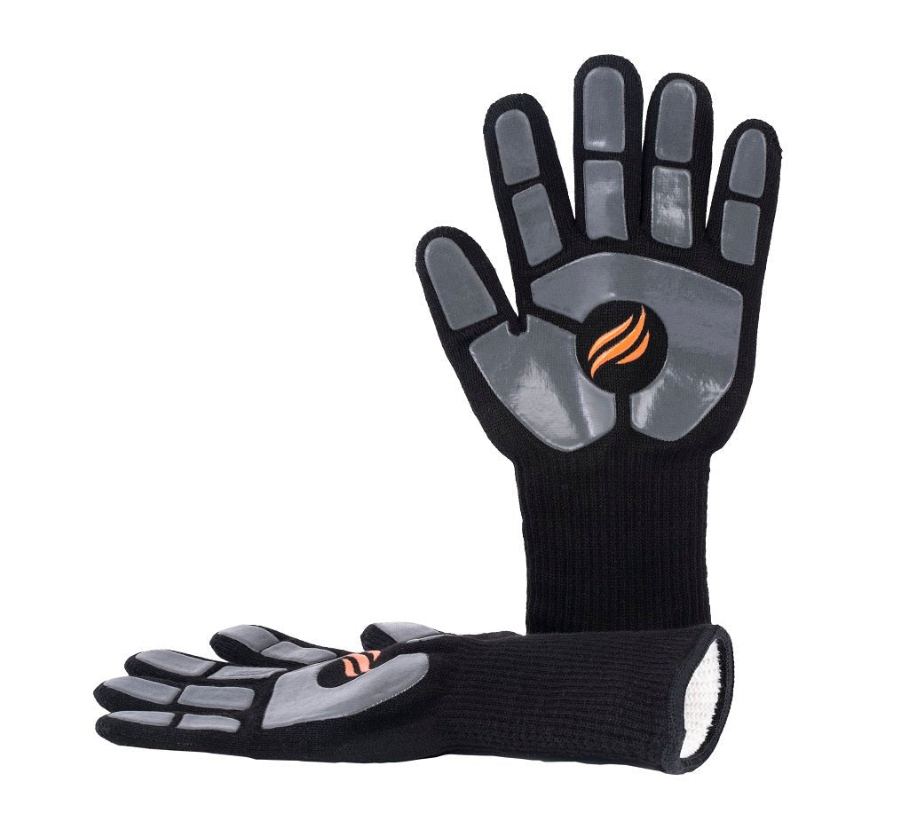 Heat-Resistant BBQ Griddle Gloves - Oven Mitts for Grilling, Cooking & Baking - Extra Long Protection for Hands & Forearms - Perfect for Outdoor BBQ, Camping & Kitchen Use