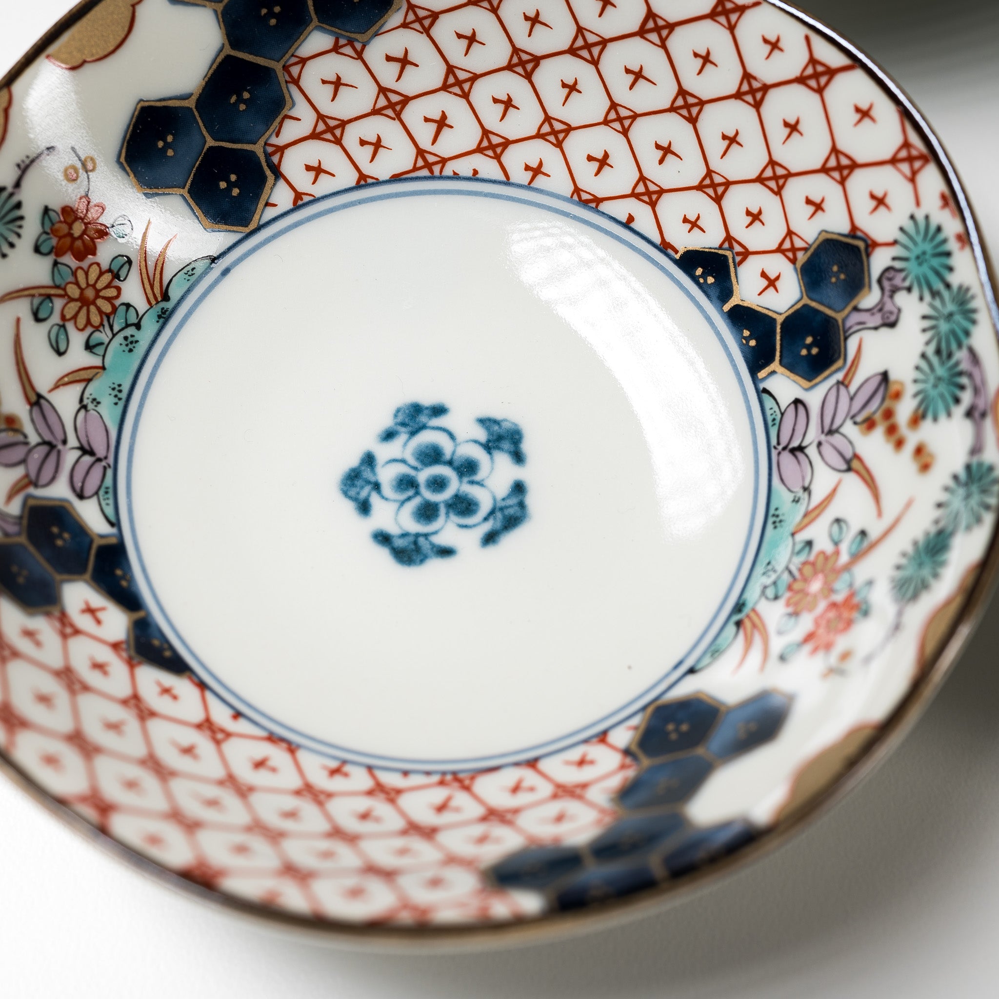 Fuka Koimari Japanese Small Serving Bowl Set - 5 Piece Handmade Ceramic Rice & Soup Bowls - Traditional Arita Ware for Sushi, Desserts, Side Dishes - Perfect for Japanese Dining & Gift Giving