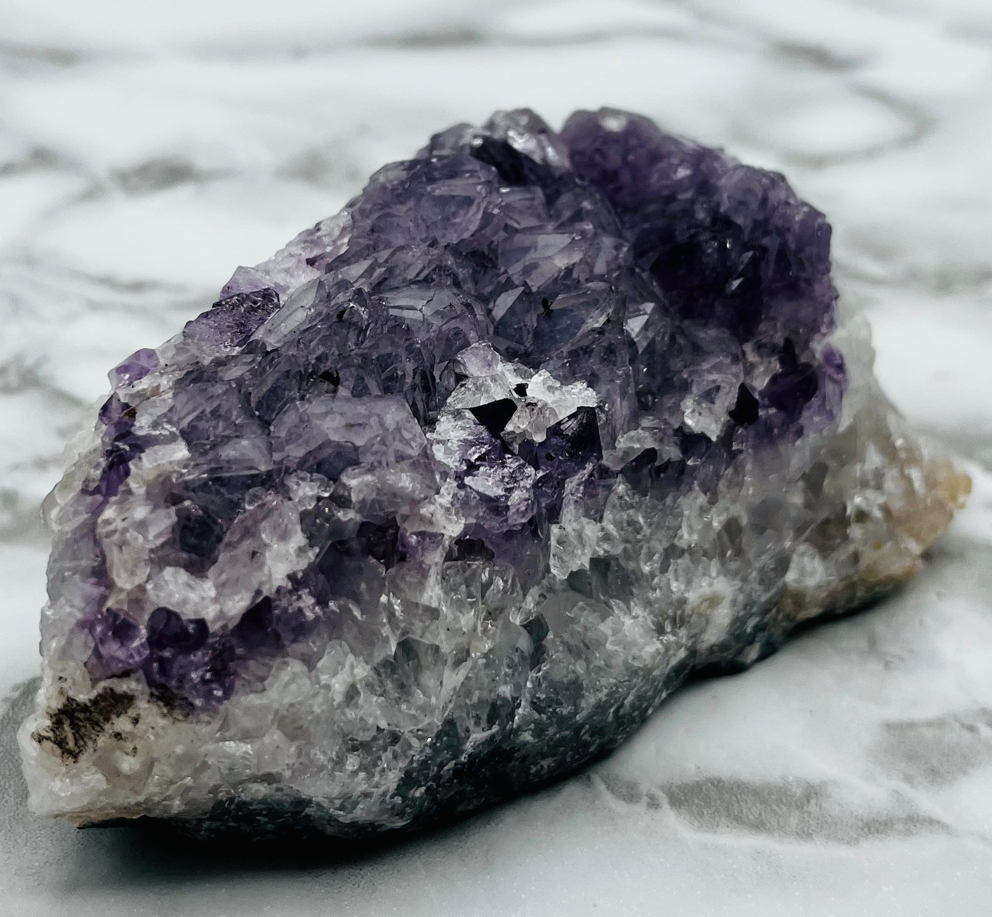 Natural Amethyst Cluster Specimen - Healing Crystal for Meditation, Home Decor & Spiritual Gifts | Perfect for Yoga, Feng Shui & Energy Cleansing