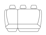 Premium Black Seat Covers Set for Toyota Corolla Hatchback (2001-2007) - 2 Rows Custom Fit Protection - TOYCORAH02 07 - Perfect for Road Trips, Daily Commute & Car Interior Upgrade