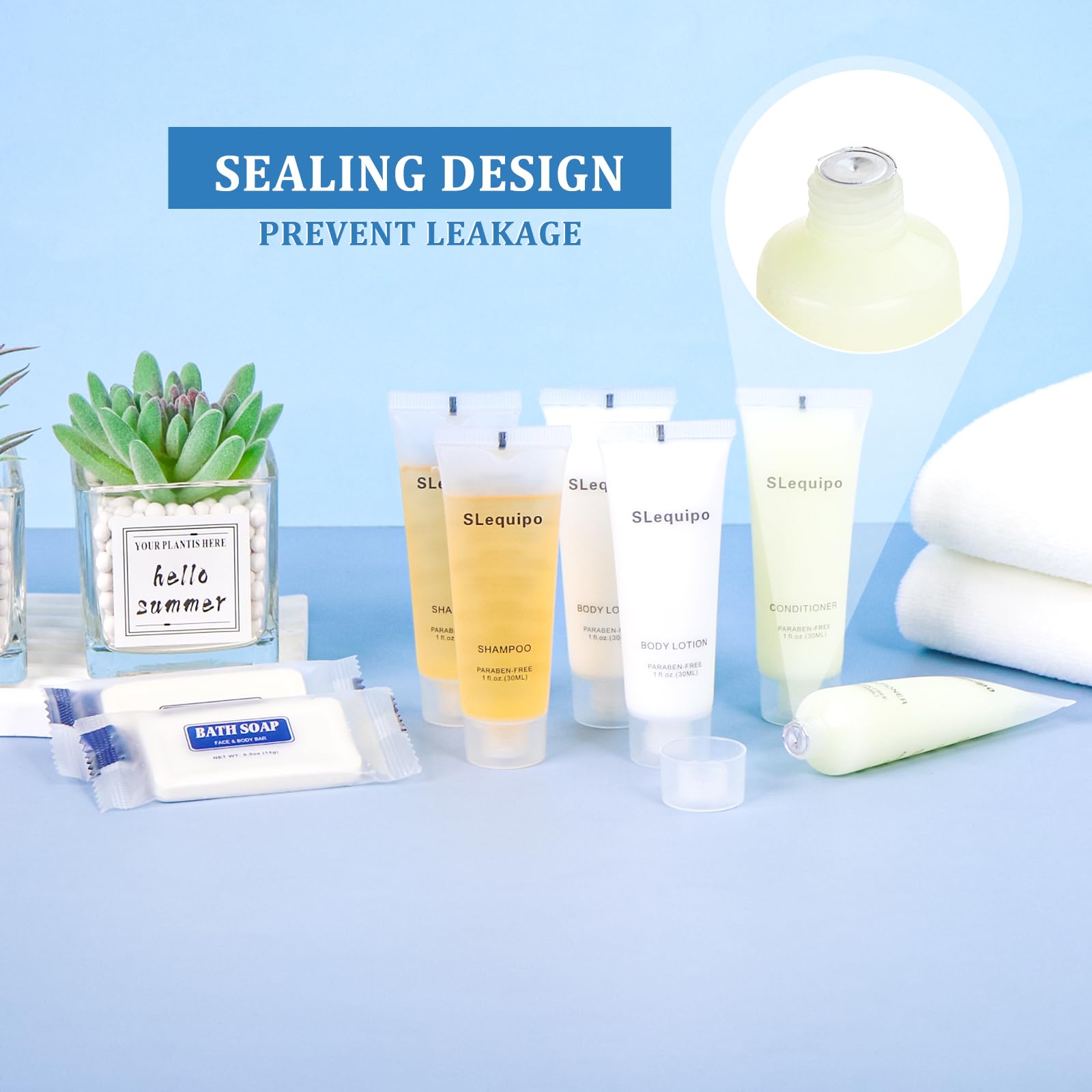 4-IN-1 Toiletries Bulk Set (20PCS) - 5 Hotel Bar Soaps, 5 Shampoos, 5 Conditioners, 5 Body Lotions | Mini Travel & Guest Amenities for Hotels, Airbnb, Weddings & Hospitality Services